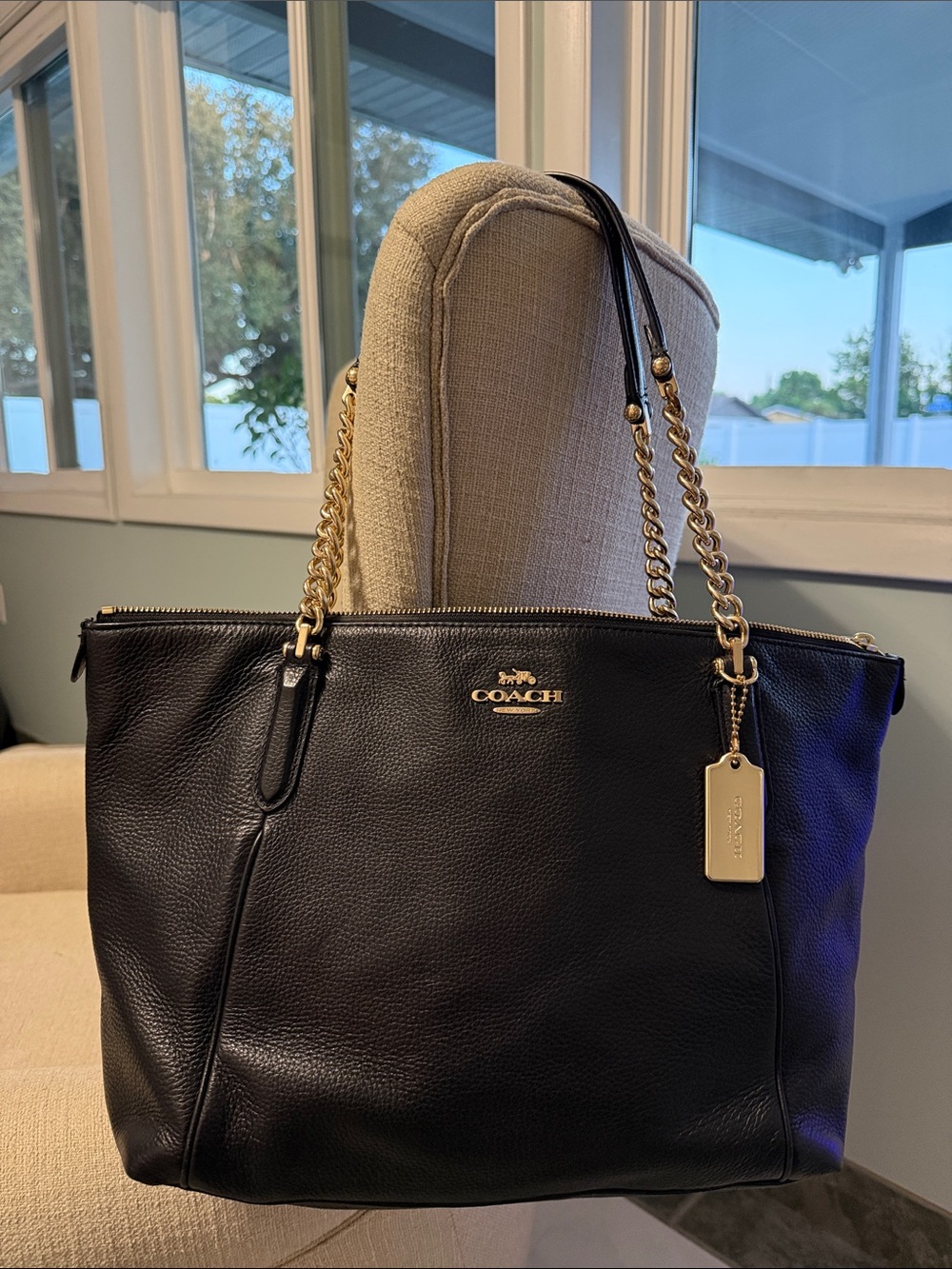 Coach Ava chain tote